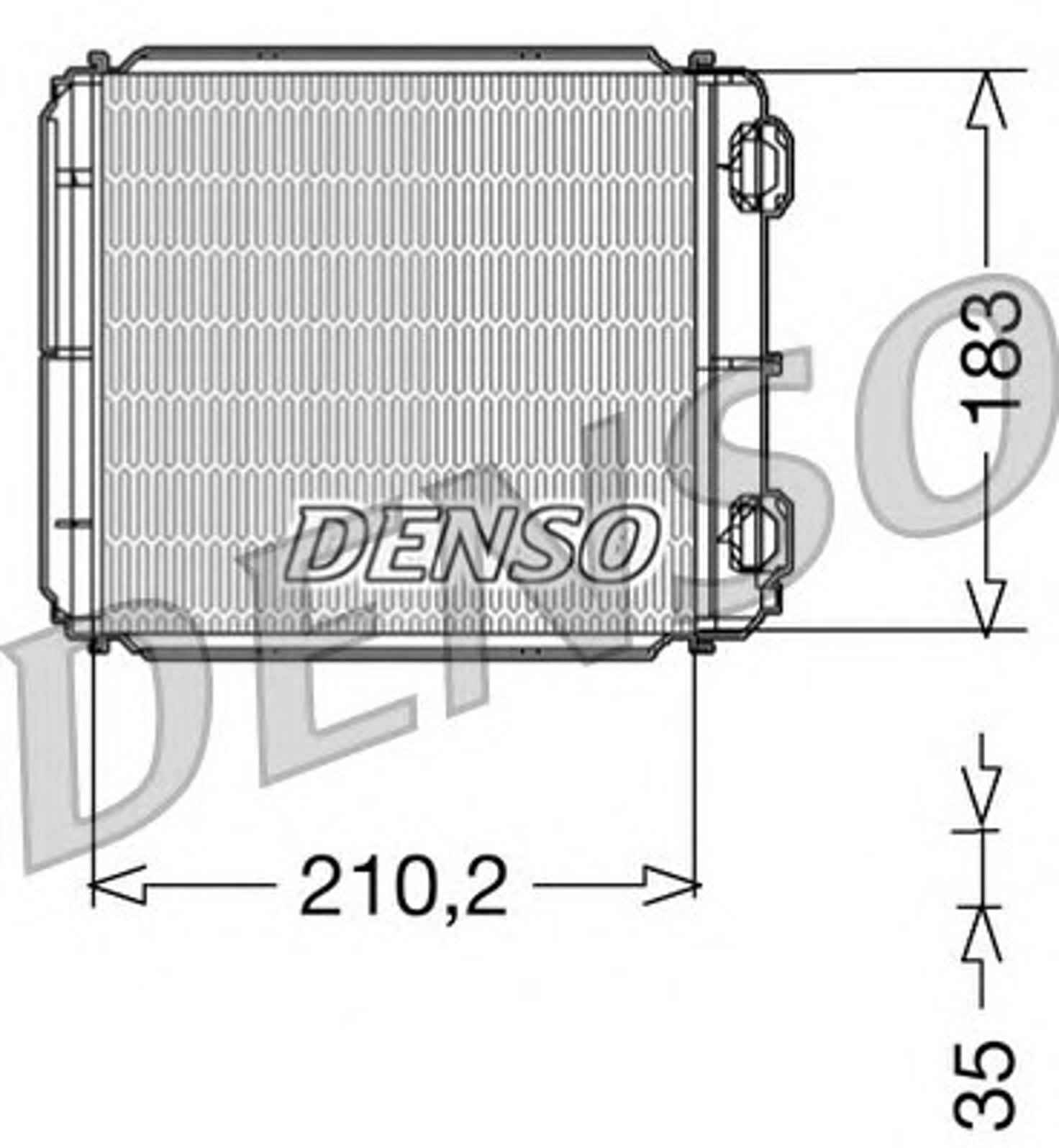 Радиатор отопителя DENSO DRR23018