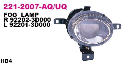 Фара противотуманная DEPO 221-2007L-UQ