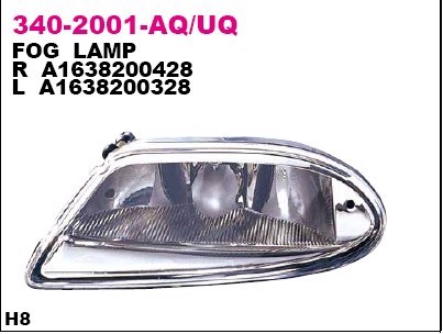 Фара противотуманная DEPO 340-2001L-UQ