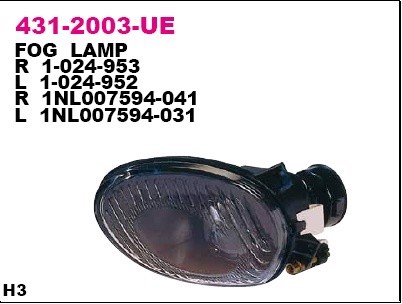 Фара противотуманная DEPO 431-2003L-UE