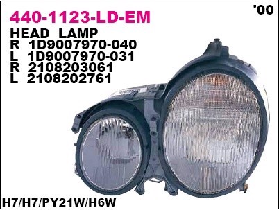 Фара DEPO 440-1123L-LD-EM