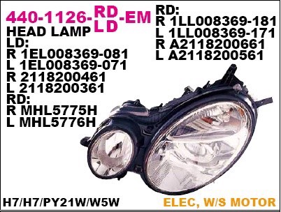 Фара DEPO 440-1126R-LD-EM