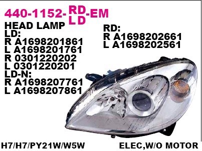 Фара DEPO 440-1152L-LD-EM