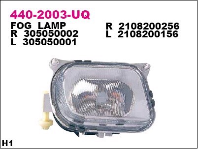 Фара противотуманная DEPO 440-2003L-UQ