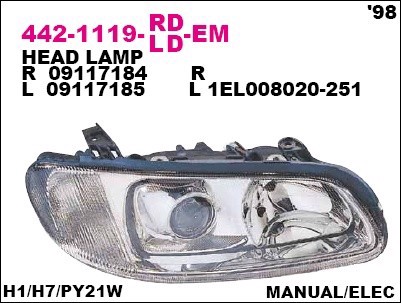 442-1119R-LD-EM DEPO Фара