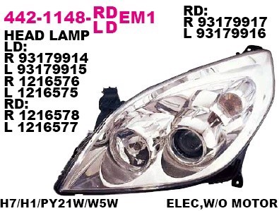 Фара DEPO 442-1148R-LDEM1