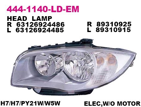 444-1140R-LD-EM DEPO Фара