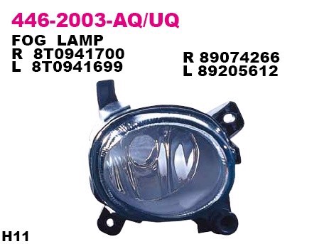 Фара противотуманная DEPO 446-2003L-UQ