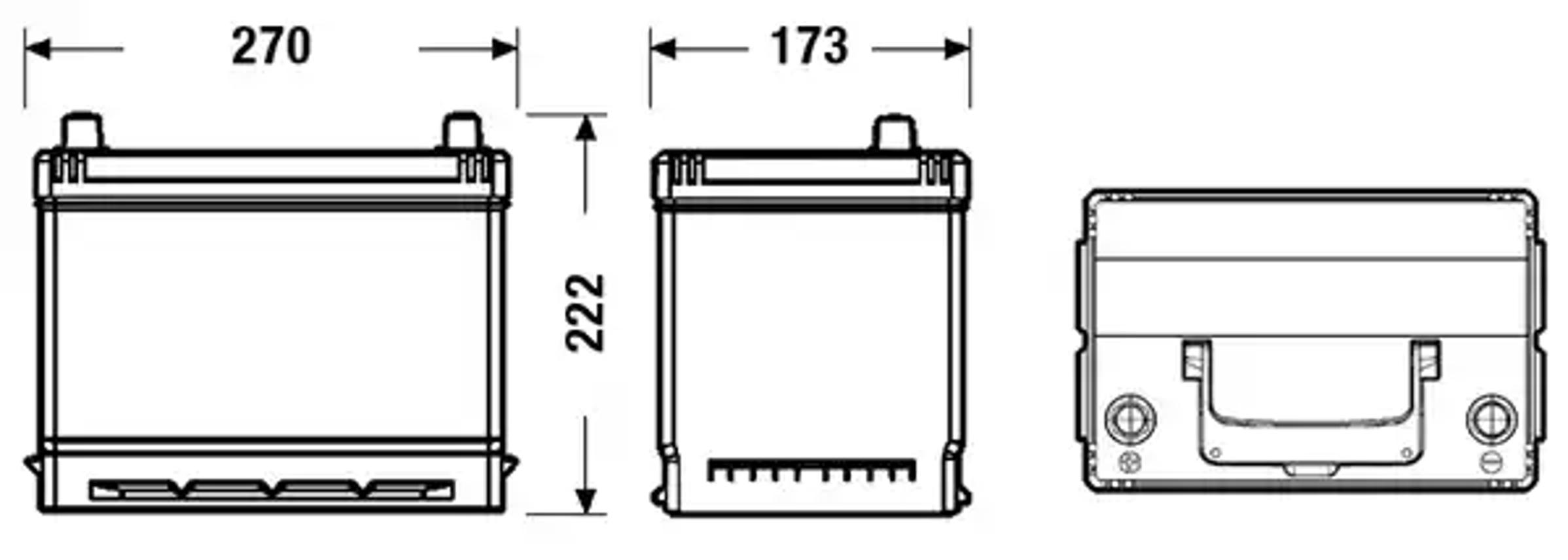 Аккумуляторная батарея 70ah DETA DB705