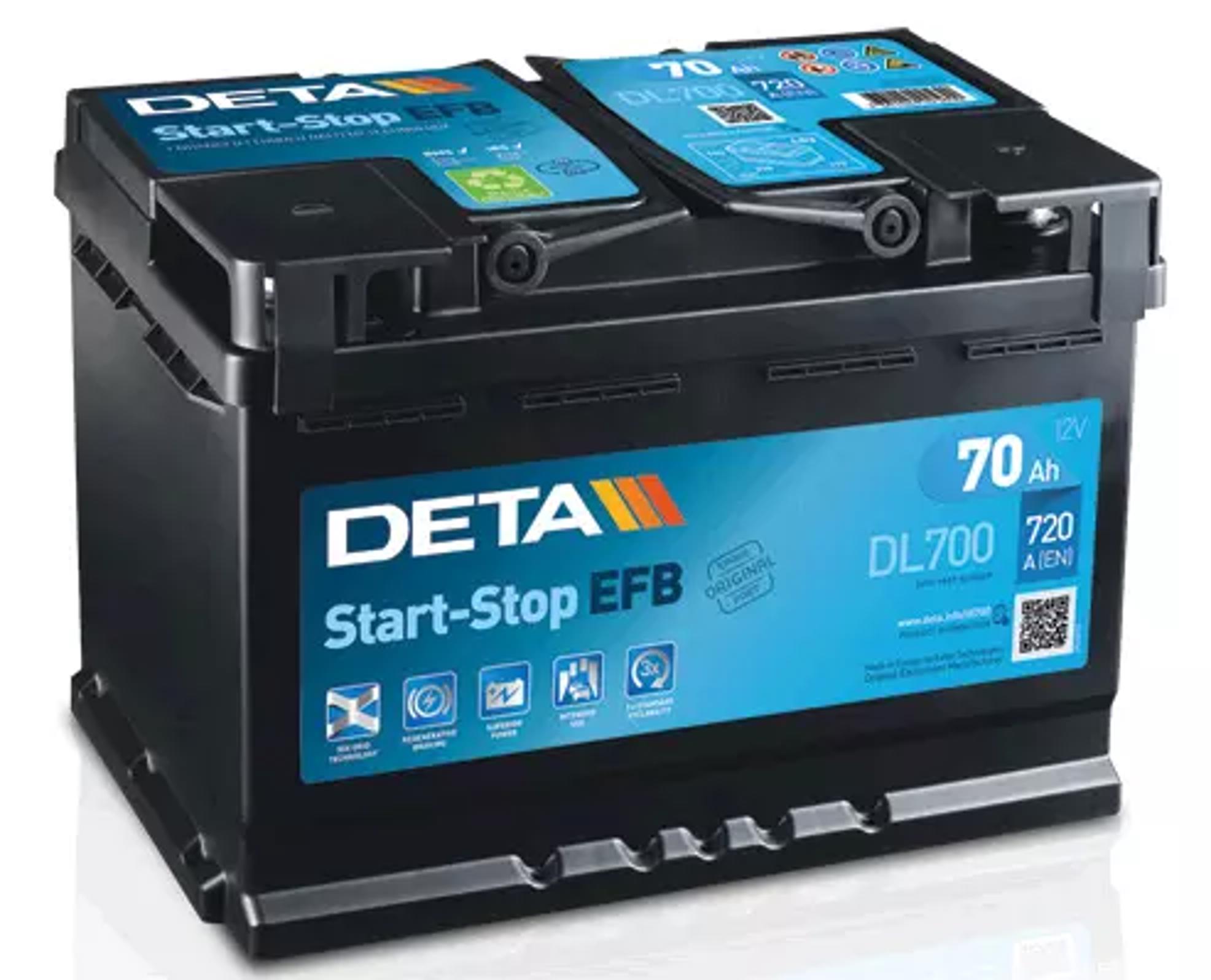 Аккумуляторная батарея 70ah DETA DL700