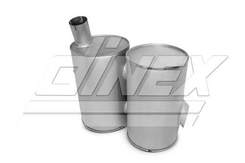 Din28407 резонатор(бочка) глушителя двойной кругл. l600 DINEX 28407