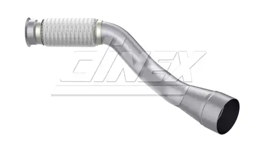 Din5aa031 труба глушителя (нерж) premium euro 6 передняя с гофрой DINEX 5AA031