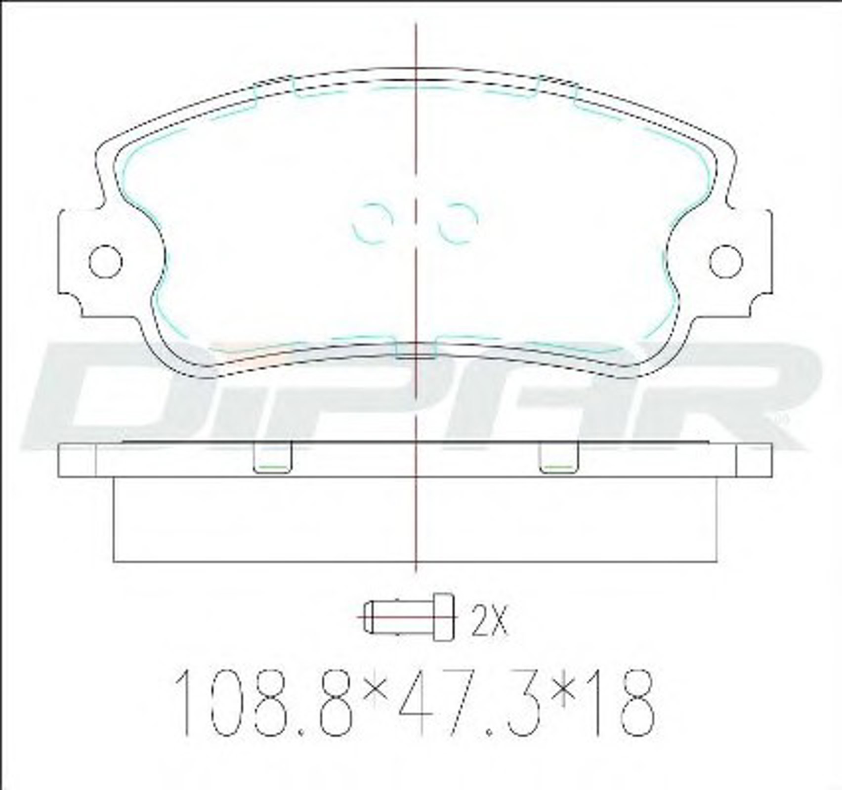 DFB1297 DITAS Колодки тормозные дисковые