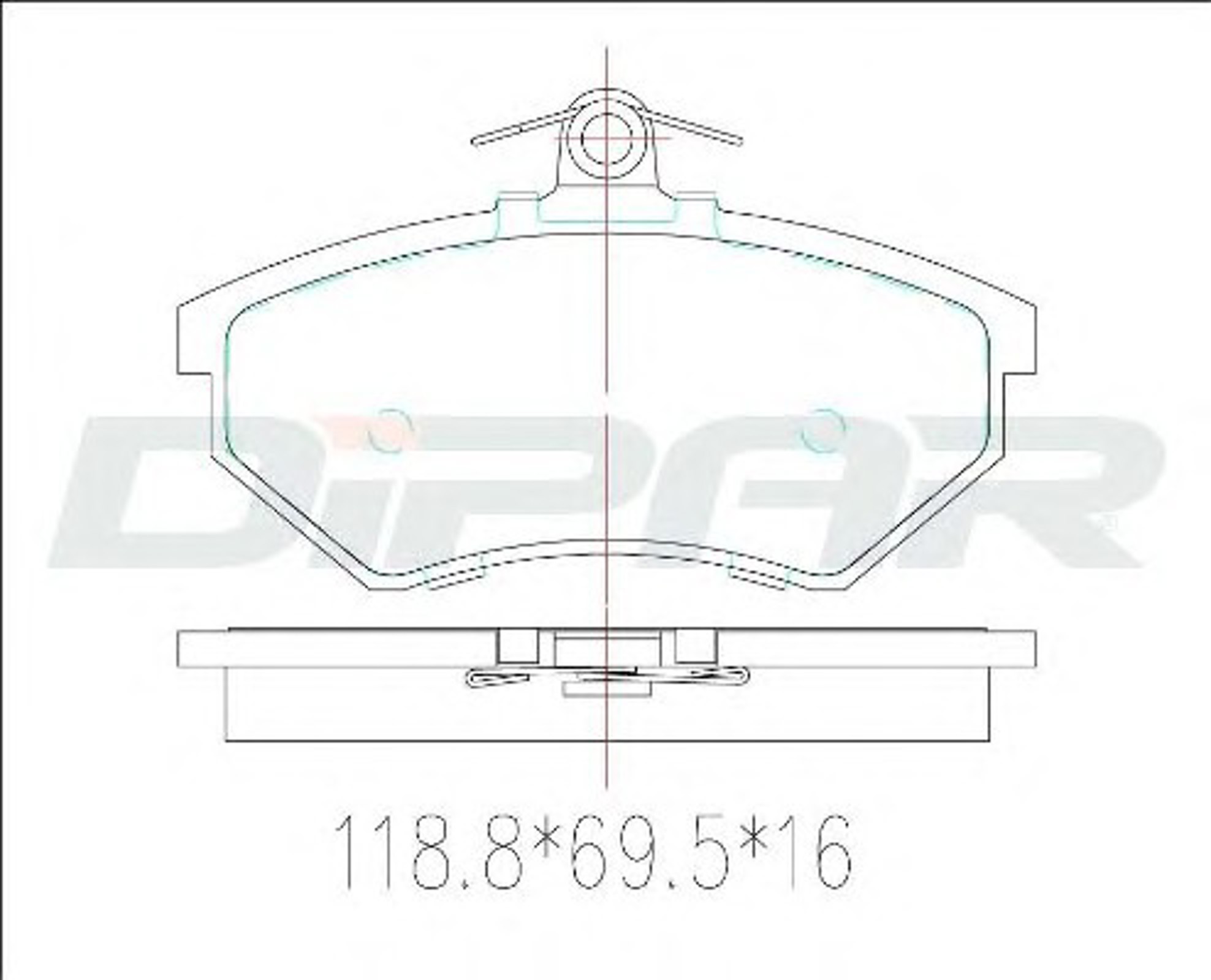 DFB2596 DITAS Колодки тормозные дисковые