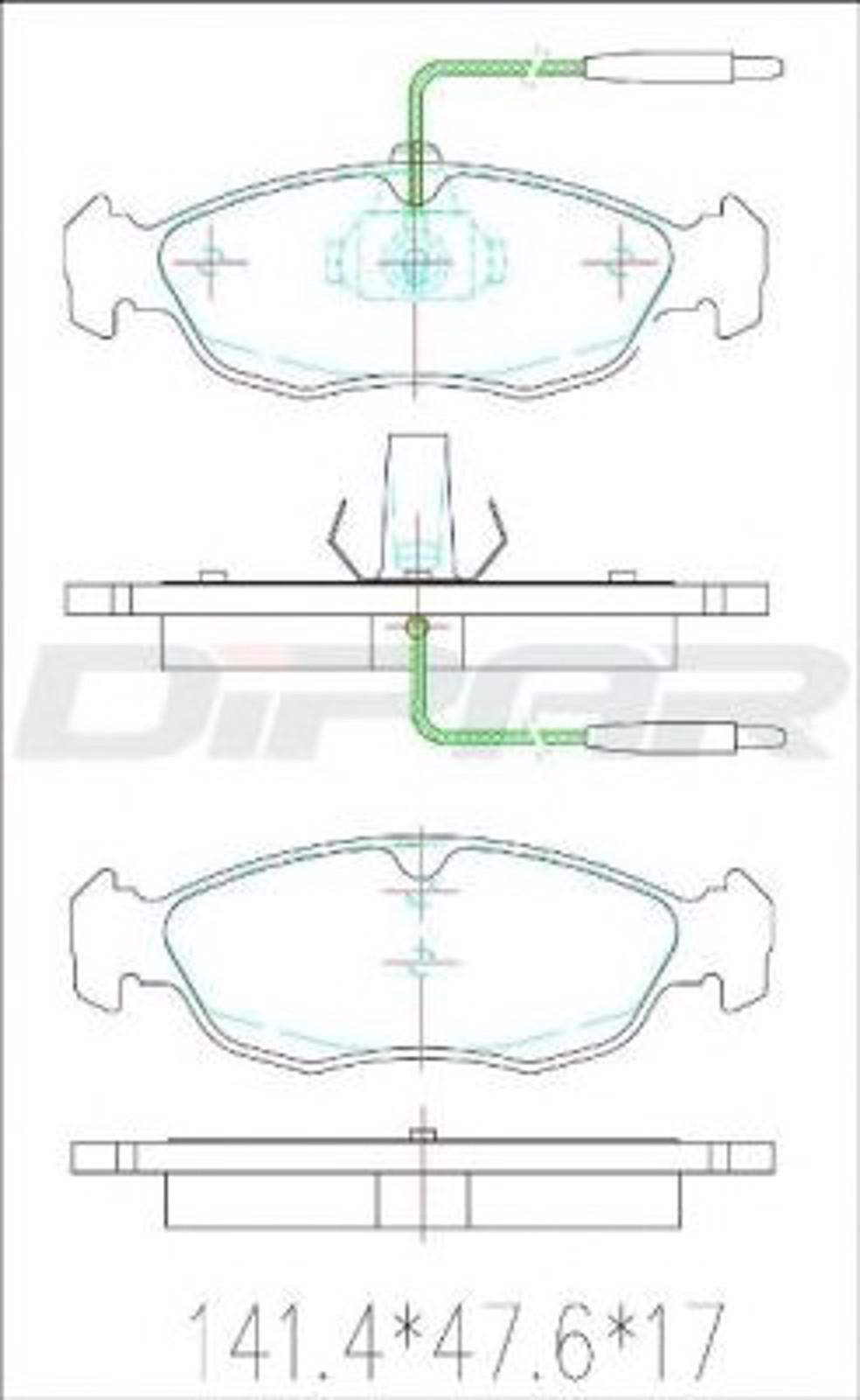 DFB2708 DITAS Колодки тормозные дисковые