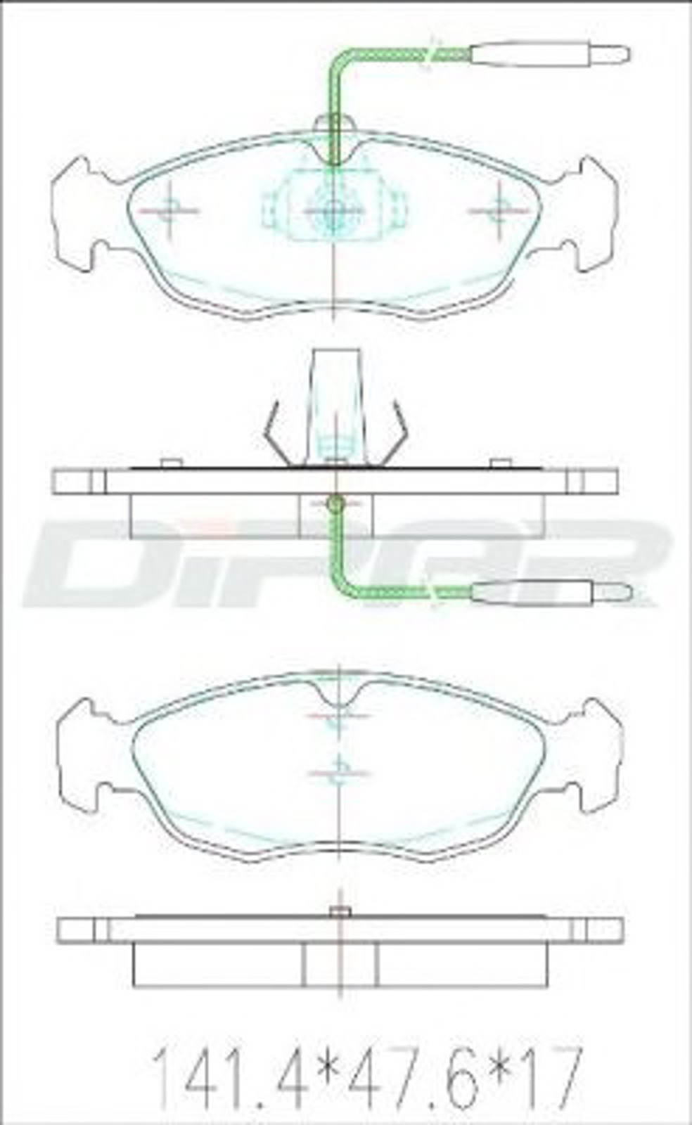 DFB3144 DITAS Колодки тормозные дисковые