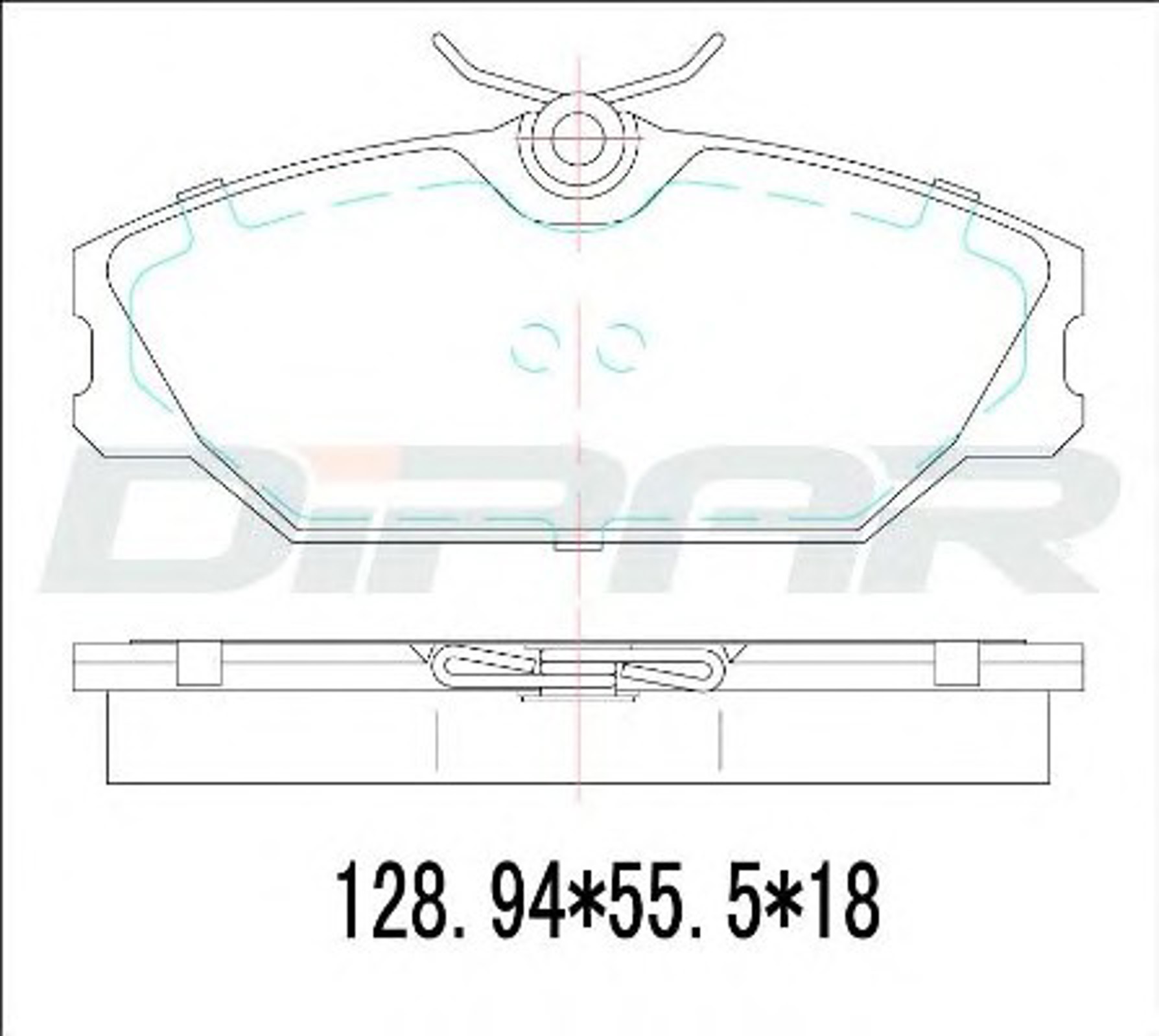 DFB3310 DITAS Колодки тормозные дисковые