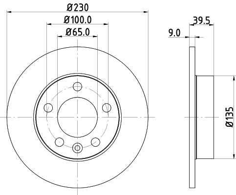 Диск тормозной DON PCD10032