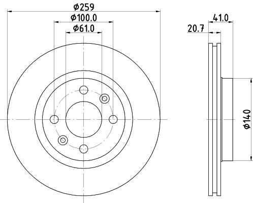 Диск тормозной DON PCD10182