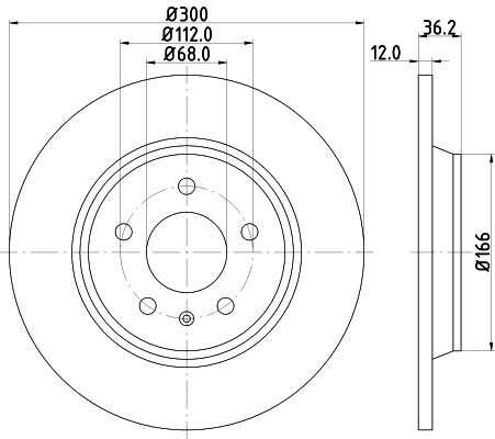 Диск тормозной DON PCD10332