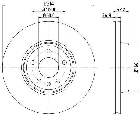 Диск тормозной DON PCD10342
