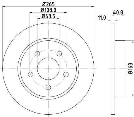 Диск тормозной DON PCD10392