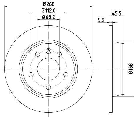 Диск тормозной DON PCD10402