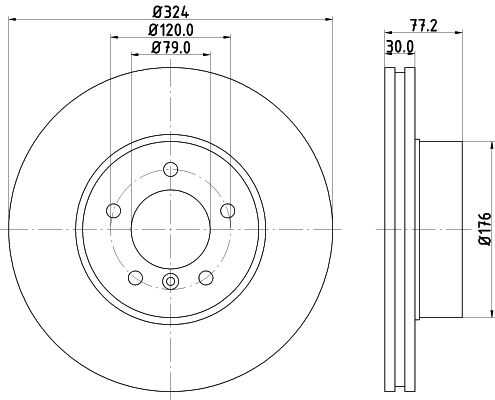 Диск тормозной DON PCD10481