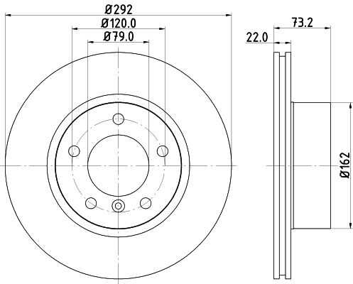 Диск тормозной DON PCD10512