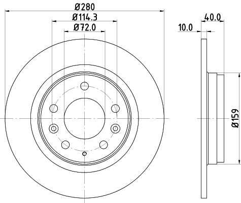 Диск тормозной DON PCD10622