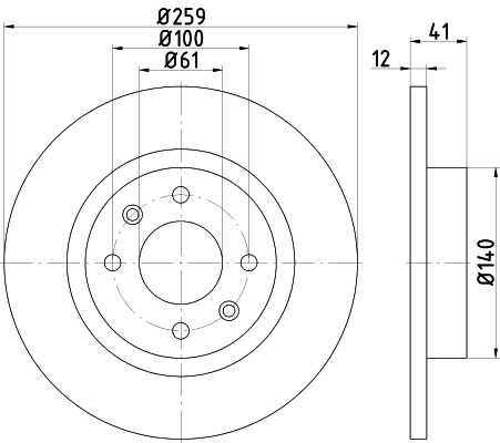 Диск тормозной DON PCD10632