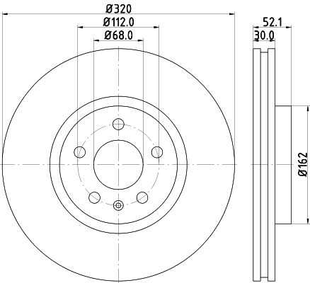 Диск тормозной DON PCD10701