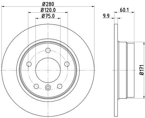 Диск тормозной DON PCD10892