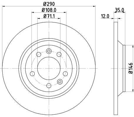 Диск тормозной DON PCD10902