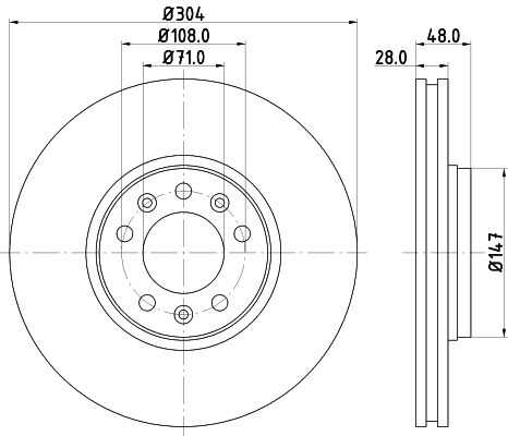 Диск тормозной DON PCD10941