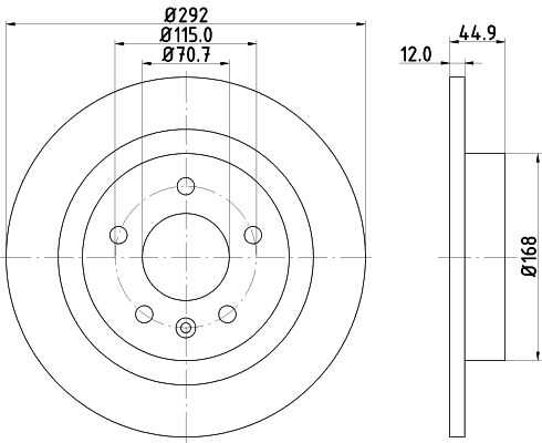 Диск тормозной DON PCD10952