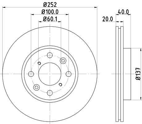 Диск тормозной DON PCD11092