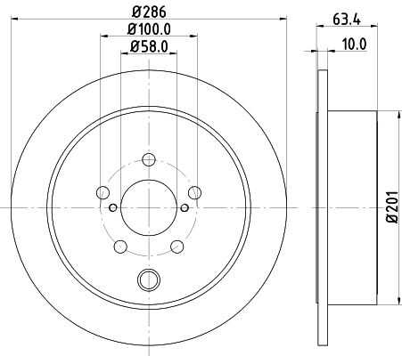 Диск тормозной DON PCD11172