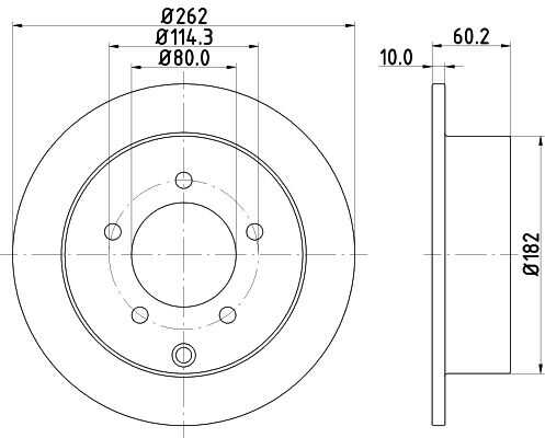 Диск тормозной DON PCD11372