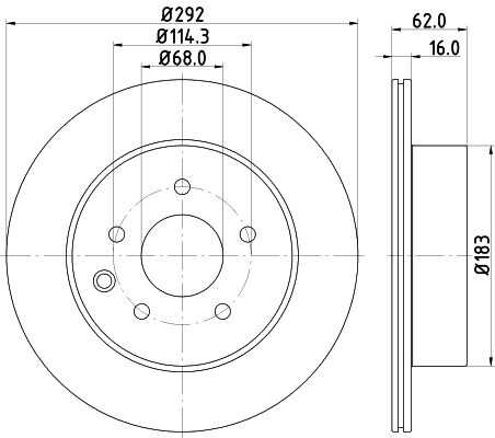 Диск тормозной DON PCD11422