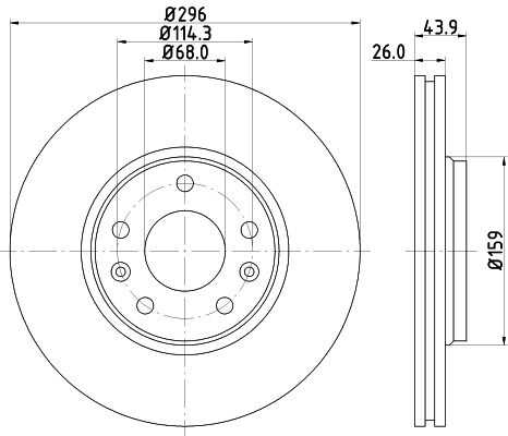 Диск тормозной DON PCD11432