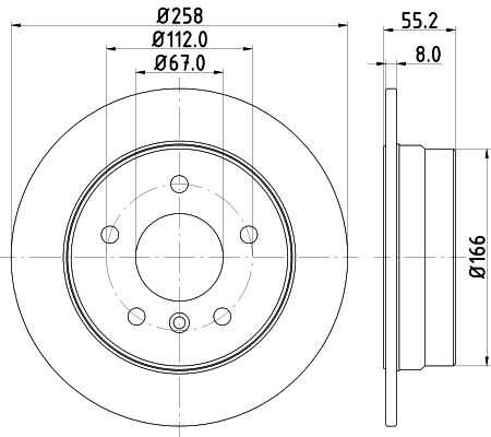 Диск тормозной DON PCD11452