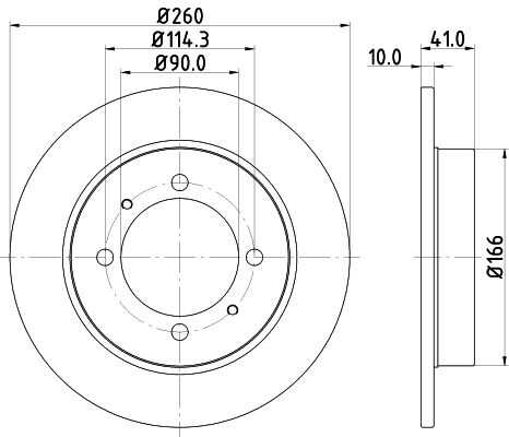 Диск тормозной DON PCD11472