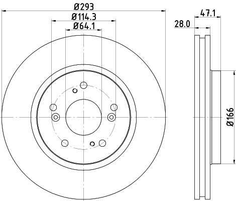 Диск тормозной DON PCD11532
