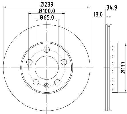 Диск тормозной DON PCD11552