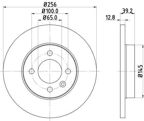 Диск тормозной DON PCD11682