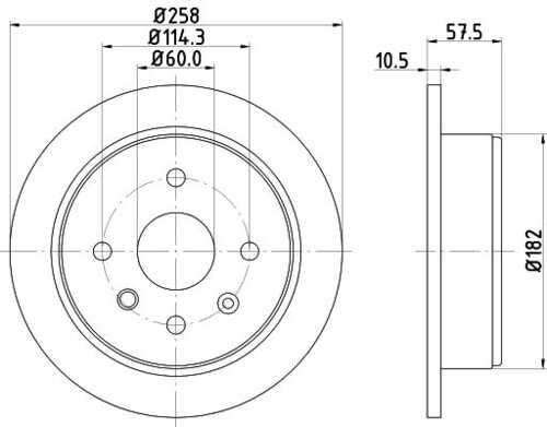 Диск тормозной DON PCD11922