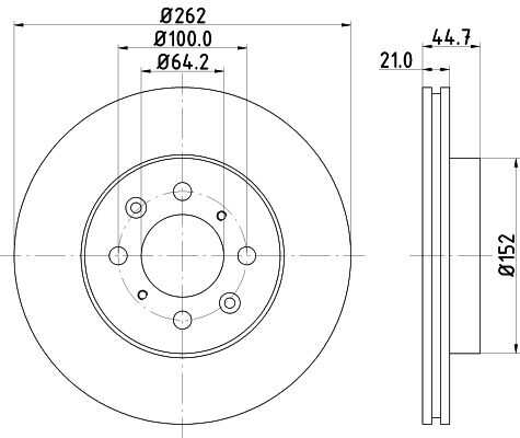 Диск тормозной DON PCD11942