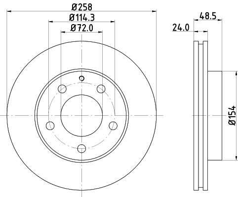 Диск тормозной DON PCD12352