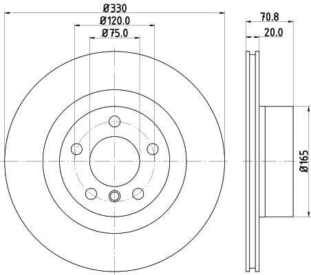 Диск тормозной DON PCD12432